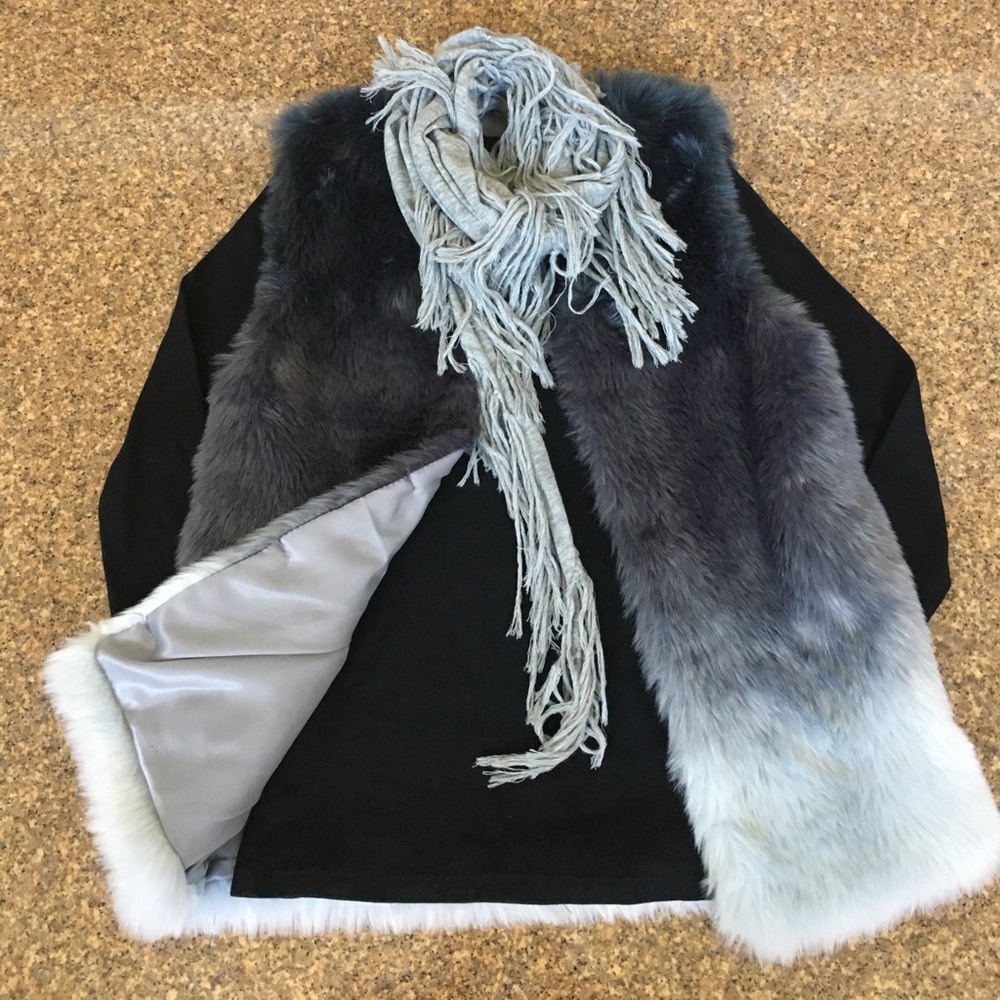❤️SOLD❤️ Zara Girls Ombre Faux Fur Vest