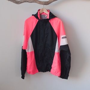 Nike Vintage Windbreaker Hoodie Neon Pink sz L