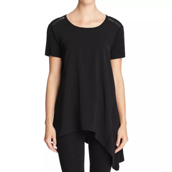 New!! Love Scarlet asymmetric top with zippers S - Picture 1 of 2
