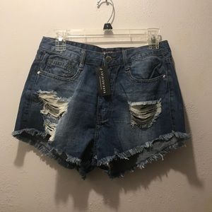 Fashion nova "like I love you shorts"