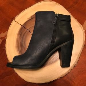 Edgy Blue/Black Booties