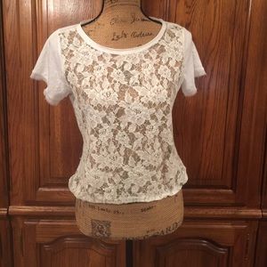 Abercrombie & Fitch Lace Front Top