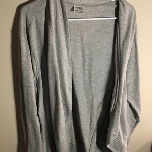 Grey light jacket. Great for a chilly day