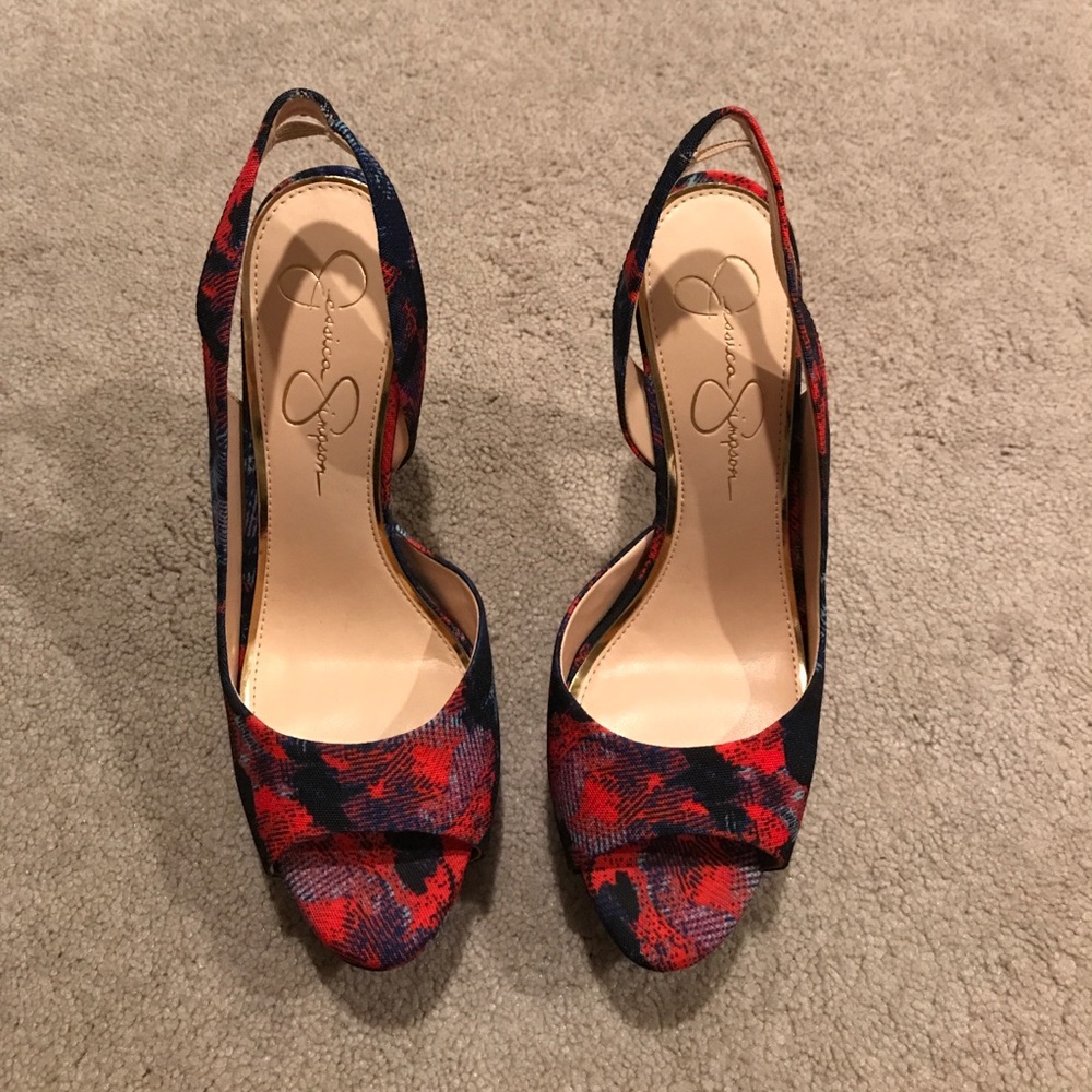Jessica Simpson Multi Colored Heels