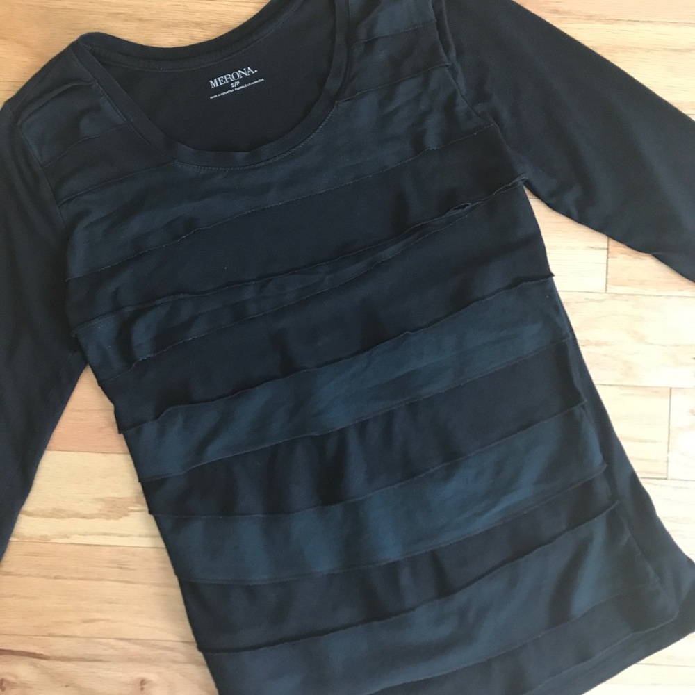 3/4 sleeve layered tee