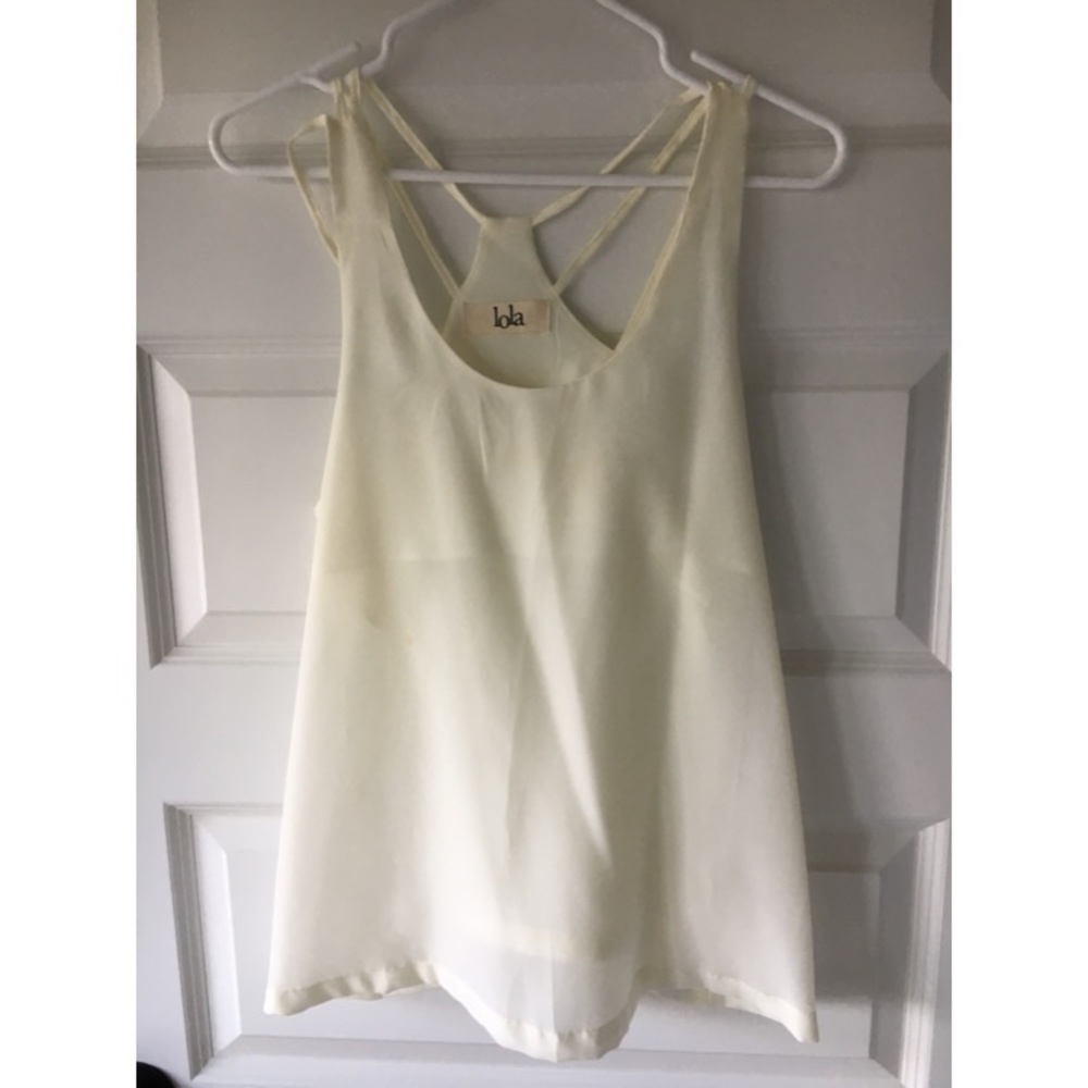 Strappy Cream Tank Top