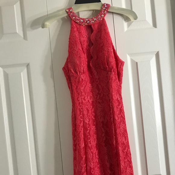 Gorgeous Coral Dress basically new! - Picture 5 of 7