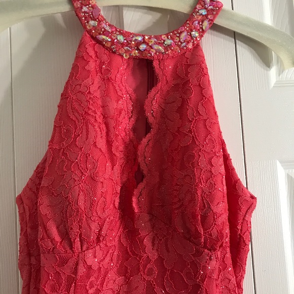 Gorgeous Coral Dress basically new! - Picture 6 of 7