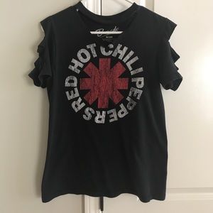 Destructed Red Hot Chili Peppers tee
