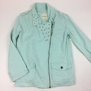 Sound & Matter Light Studded Moto Zip Jacket