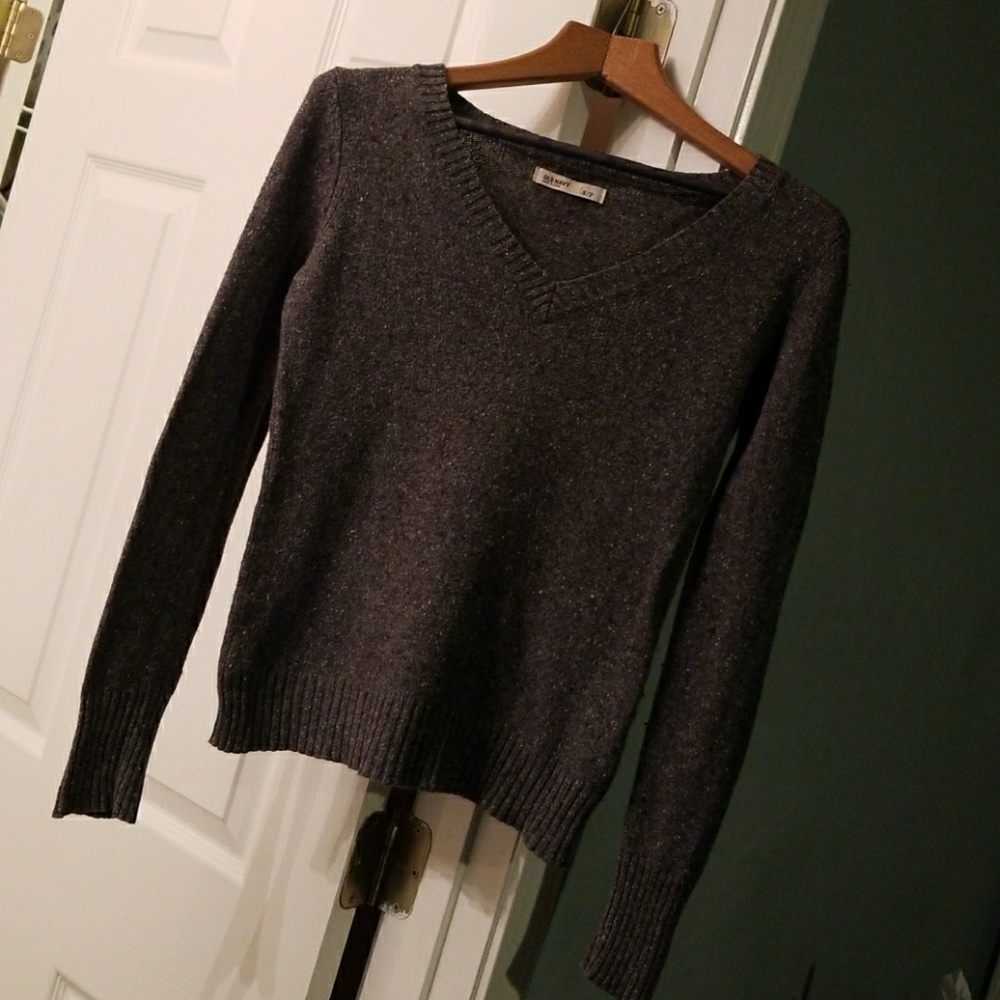 Marled grey sweater,