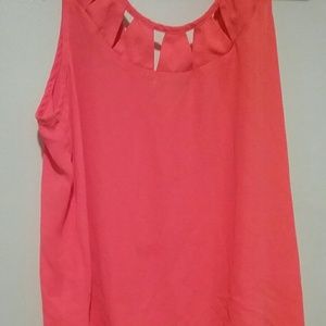 Orange / coral tank top