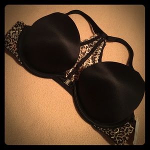 Pink Victoria Secret Push-up Racerback Bra