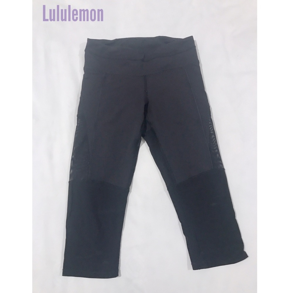 Lululemon Black Workout Crop Pants