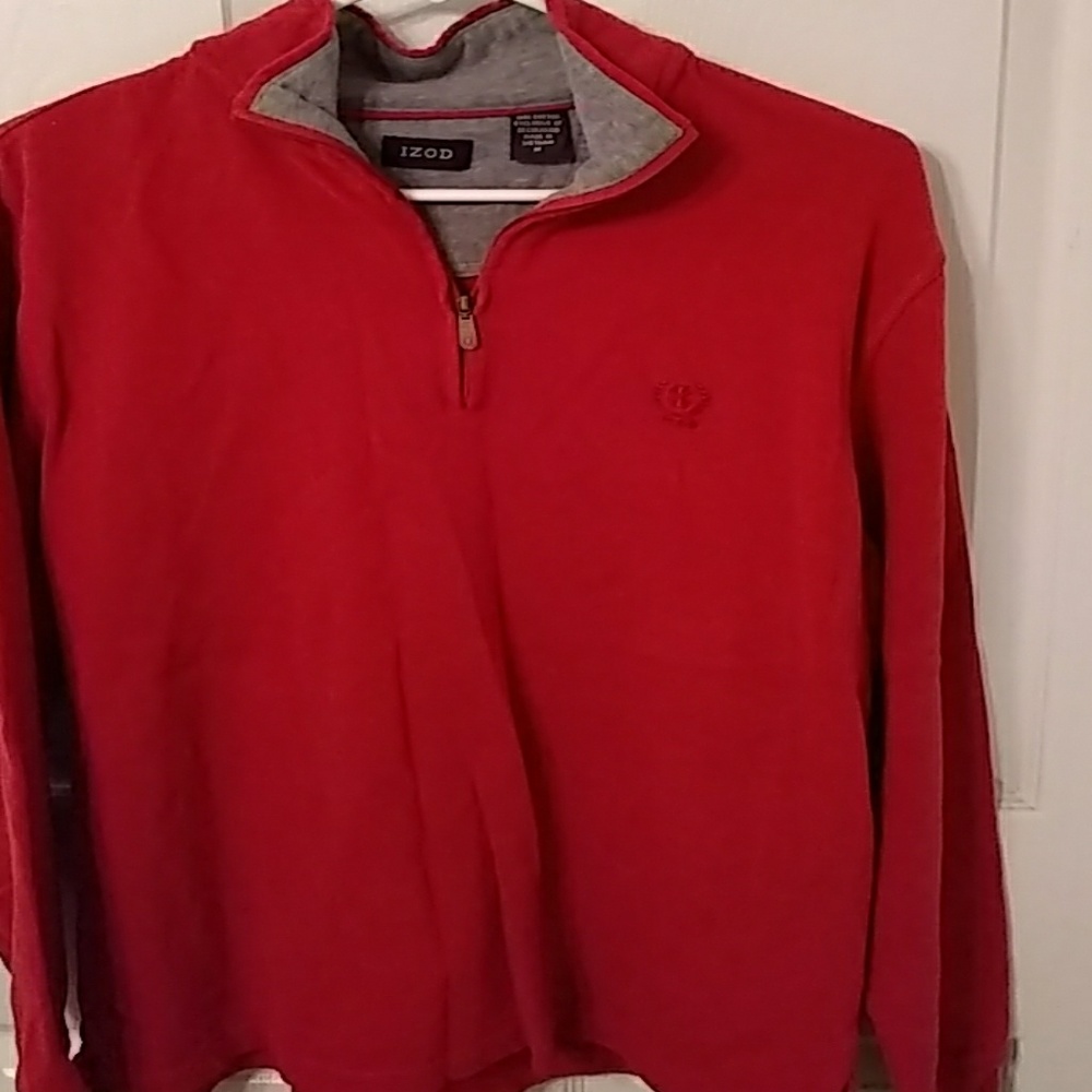 Mens IZOD shirt with zipper Med