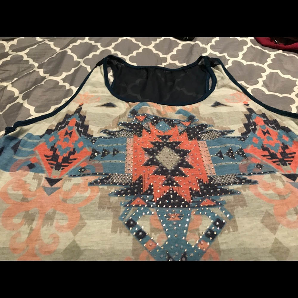 Maurices Navy Blue Sleeveless Shirt