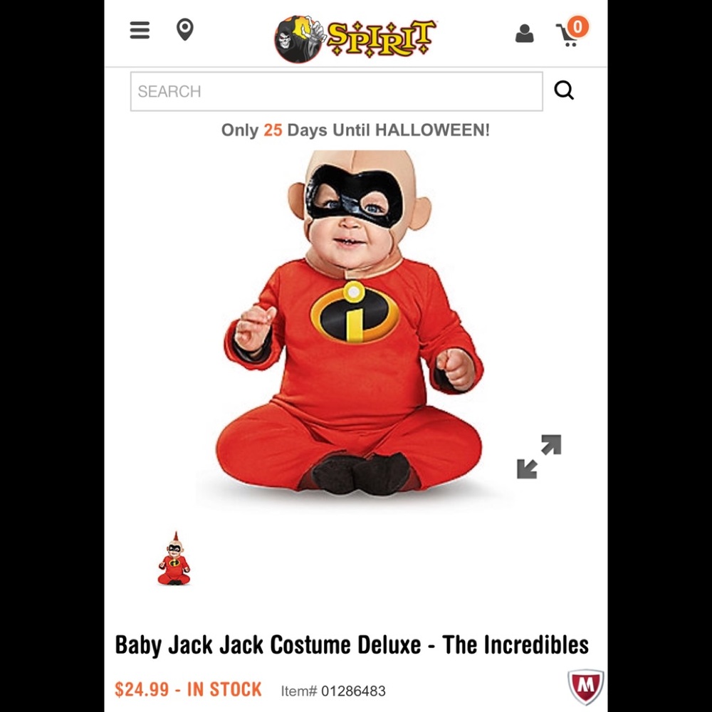 Incredible (Jack Jack)  Halloween Costume