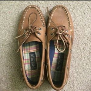 Brown Leather Sperry's.