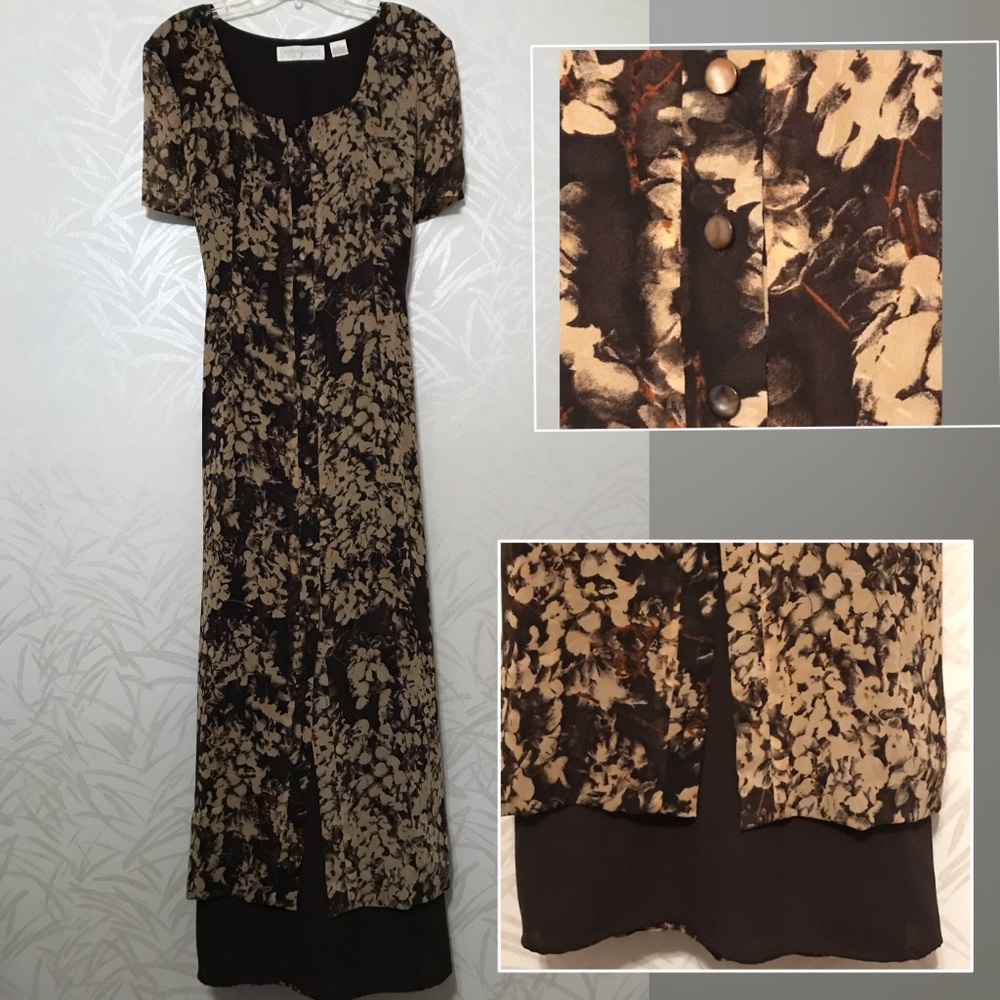 Dana Buchman Silk Asymmetrical Dress Size 12