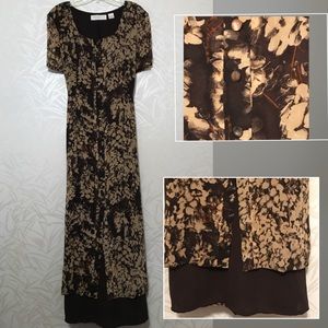 Dana Buchman Silk Asymmetrical Dress Size 12