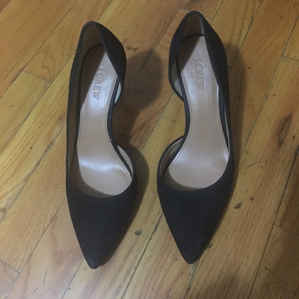 Black suede heel, like new