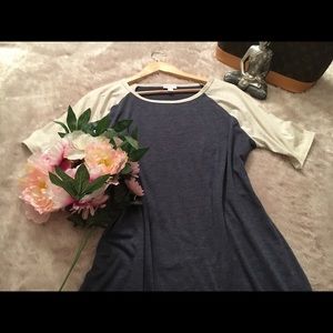 Two Tone Carly TShirt Dress