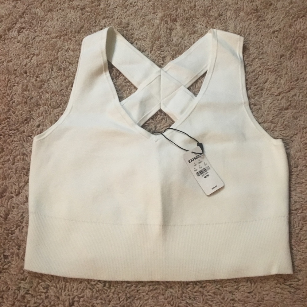 White crop top from Express