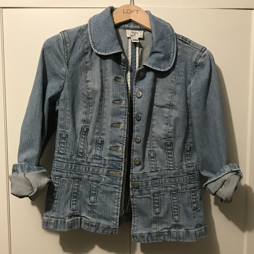 LOFT Light Wash Denim Jacket