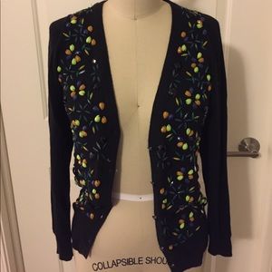 Shoshanna Embellished Beaded Cardigan