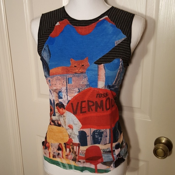 Custo Barcelona Tops -  Custo Barcelona Cat Tank Top