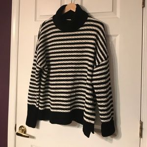 Chunky cozy striped sweater