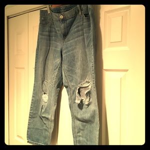 ANA light ripped jeans.