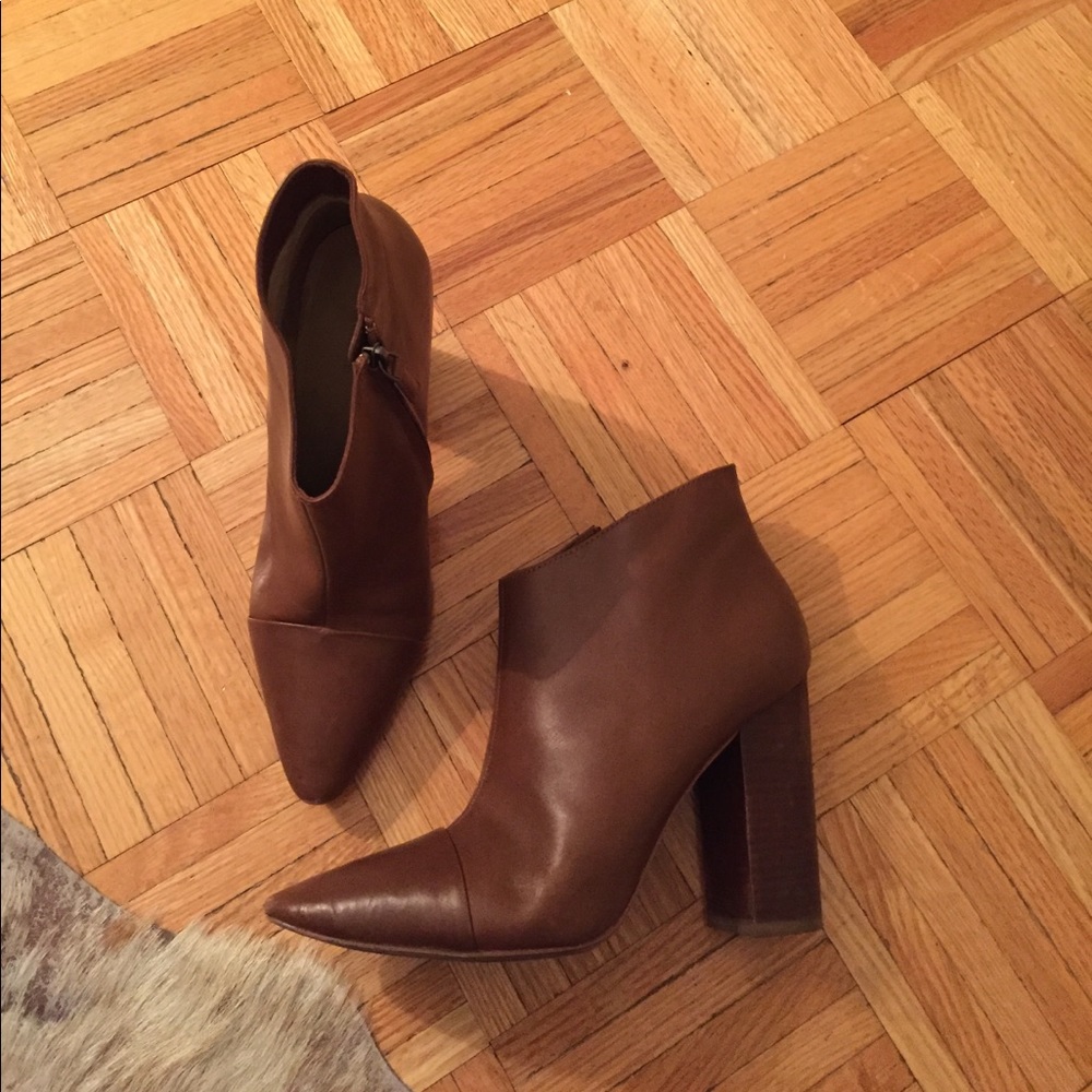 Block heel booties