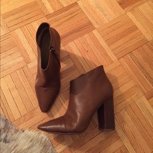 Block heel booties