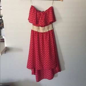 Red anchor dress