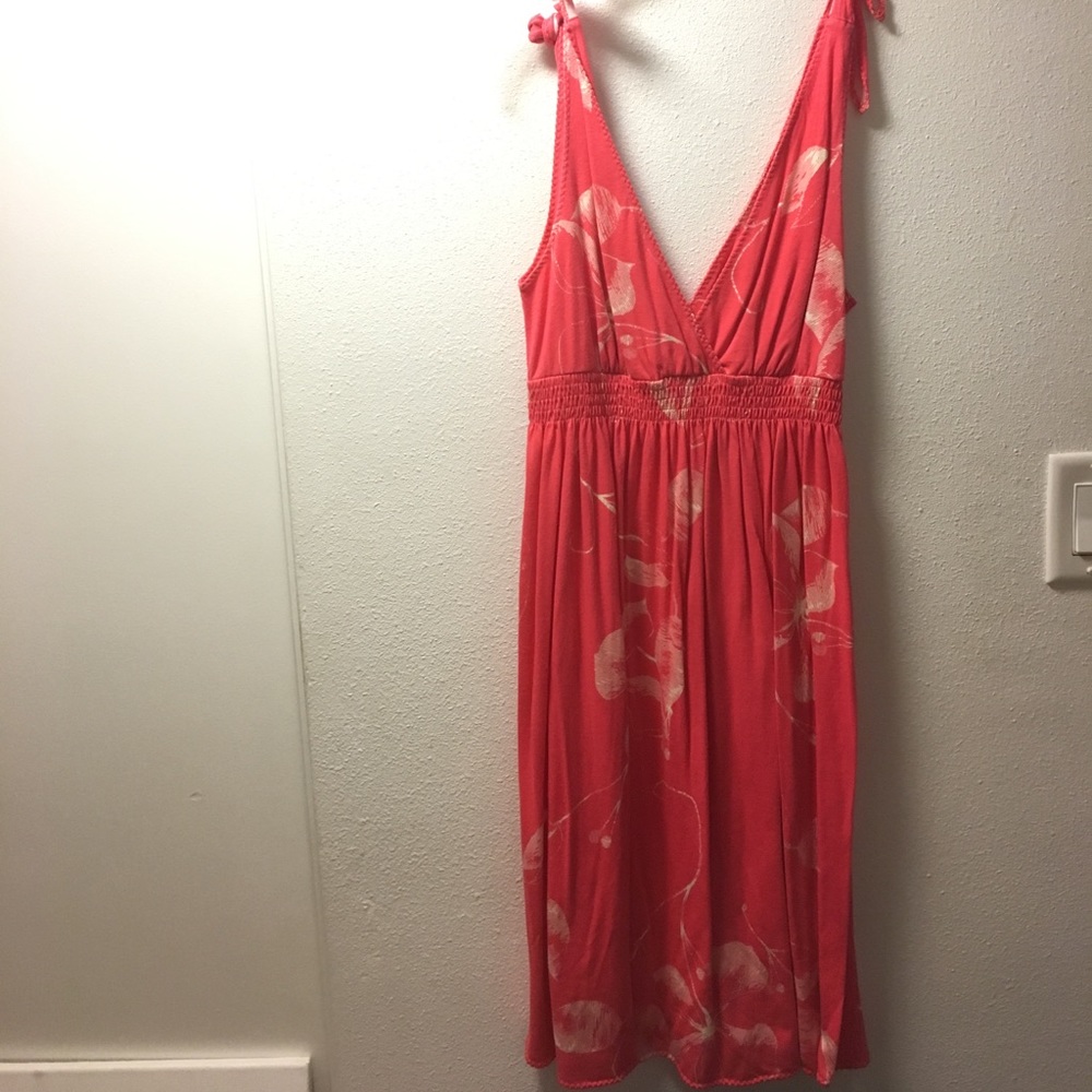 Pink floral dress