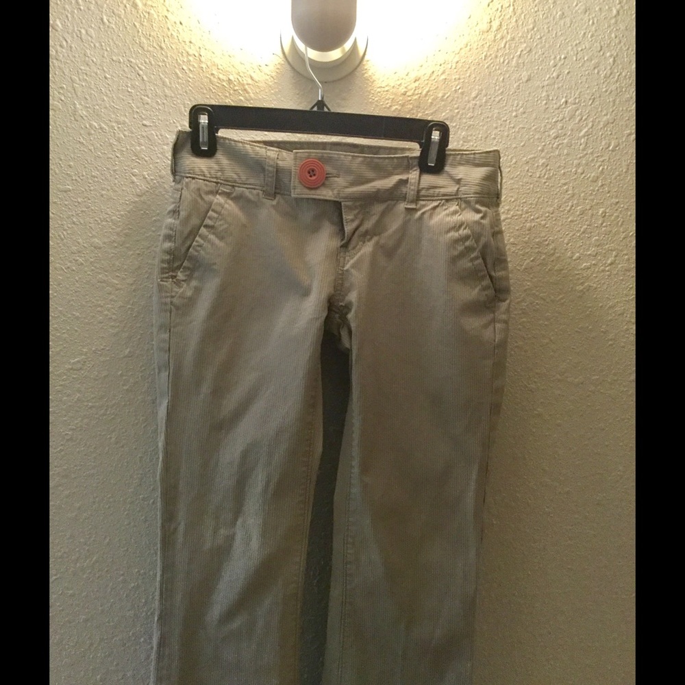 Boot cut grayish blue fossil pants