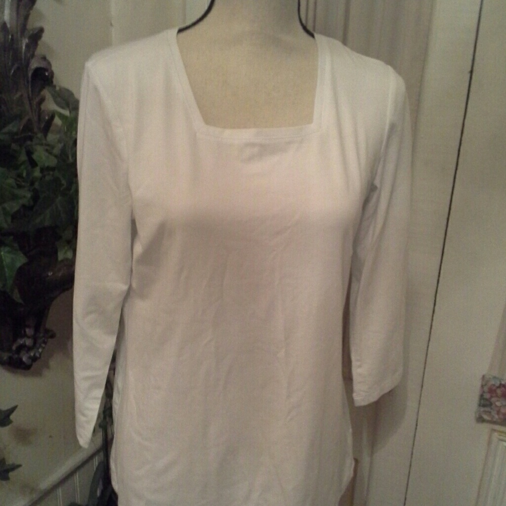 Susan Graver  square neck  top size XS