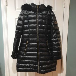 Calvin Klein down coat BLACK