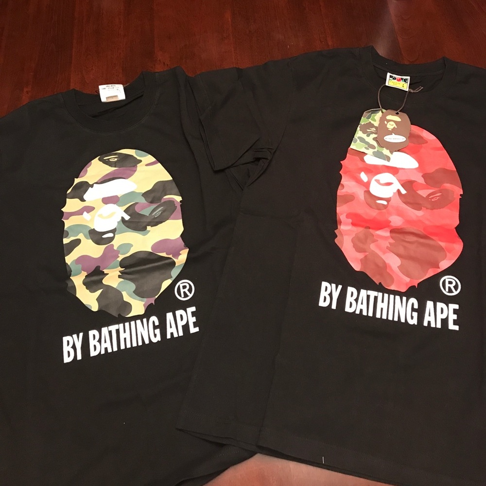 2 bape tees for $110
