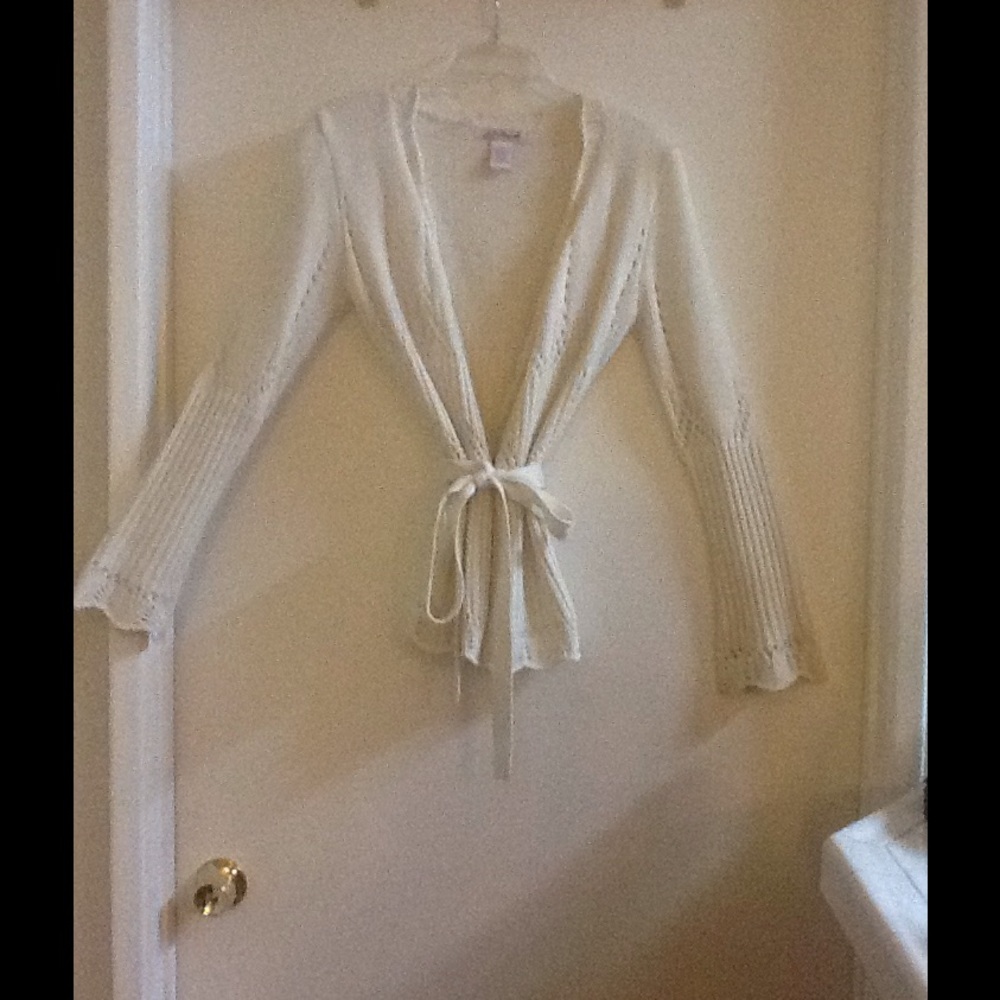 White knit cardigan/ sweater - Picture 4 of 6