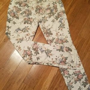 Almost Famous floral jeans