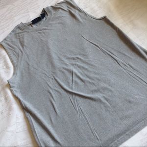 BASIC EDITION Shirts - BASIC EDITION GRAY SLEEVELESS T SHIRT M NWOT BASIC EDITION Shirts - BASIC EDITION GRAY SLEEVELESS T SHIRT M NWOT