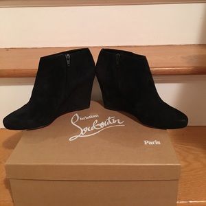 Christian Louboutin wedge bootie