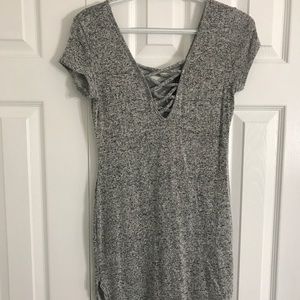 Gray Slim Fit Dress