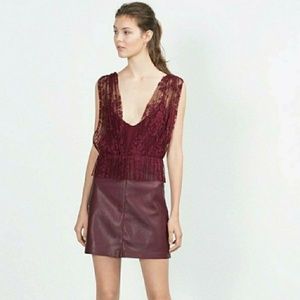 🌟Final price🌟✂️Zara faux leather dress NWT