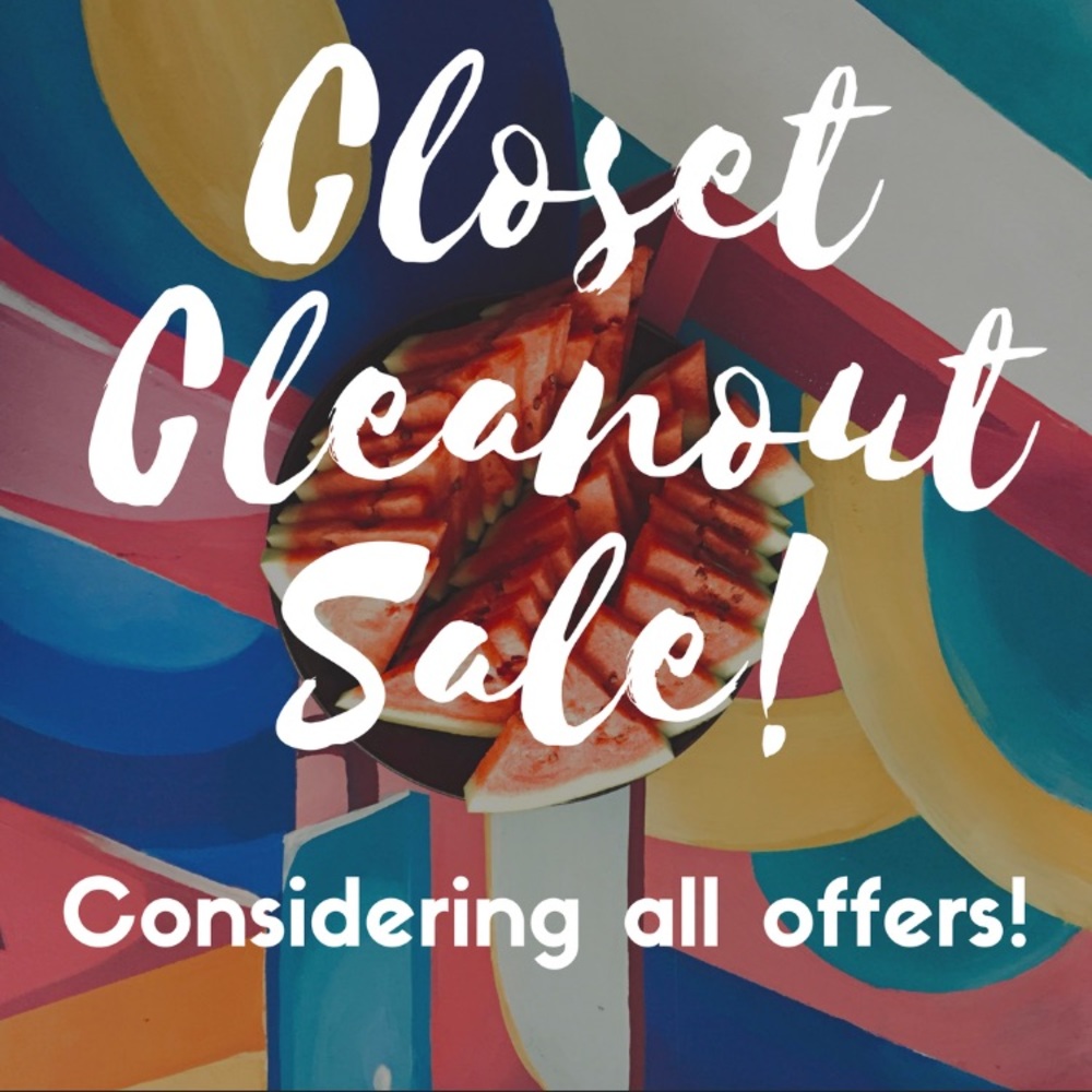 Closet Cleanout Sale!!