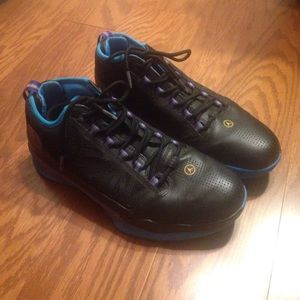 Air Jordan Black/Purple/Blue Sneakers