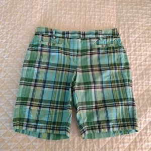 Cute lands end plaid shorts!