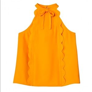 Marigold Scallop Top Victoria Beckham for Target